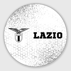 Круглый коврик для мышки Lazio sport на светлом фоне по-горизонтали