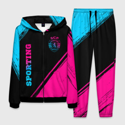 Мужской костюм 3D Sporting - neon gradient вертикально