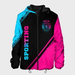 Мужская куртка 3D Sporting - neon gradient вертикально