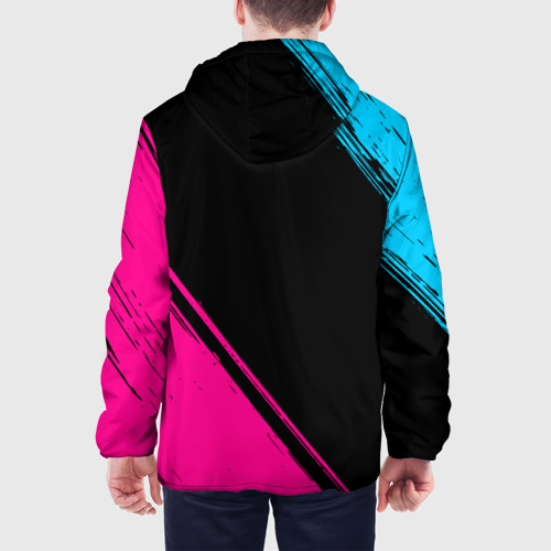 Мужская куртка 3D Sporting - neon gradient вертикально, цвет 3D печать - фото 5