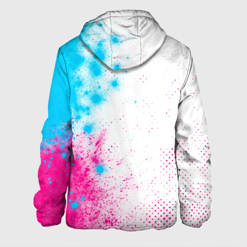 Мужская куртка 3D Roma neon gradient style по-вертикали, цвет 3D печать - фото 2