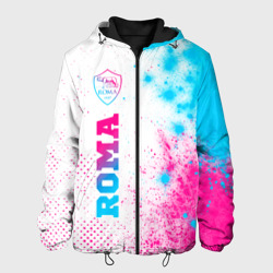 Мужская куртка 3D Roma neon gradient style по-вертикали