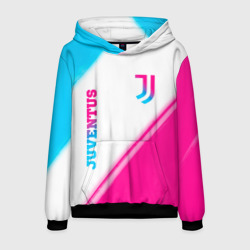 Мужская толстовка 3D Juventus neon gradient style вертикально