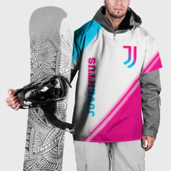 Накидка на куртку 3D Juventus neon gradient style вертикально