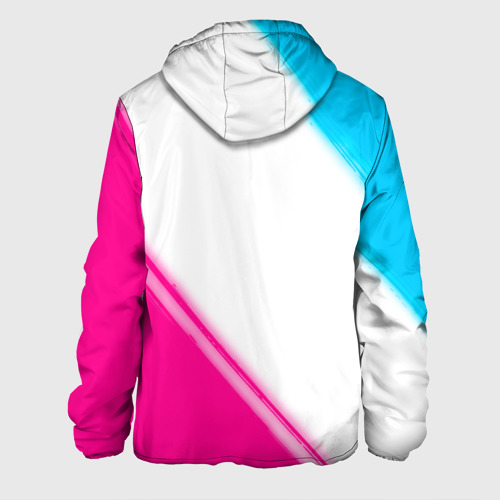 Мужская куртка 3D Juventus neon gradient style вертикально, цвет 3D печать - фото 2