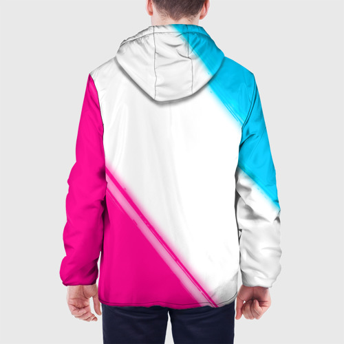 Мужская куртка 3D Juventus neon gradient style вертикально, цвет 3D печать - фото 5