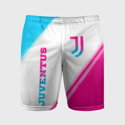 Мужские шорты спортивные Juventus neon gradient style вертикально