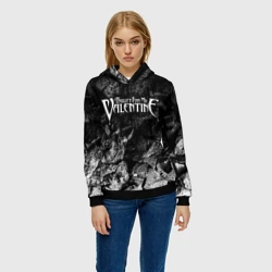Женская толстовка 3D Bullet For My Valentine black graphite - фото 2
