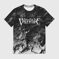 Мужская футболка 3D Bullet For My Valentine black graphite