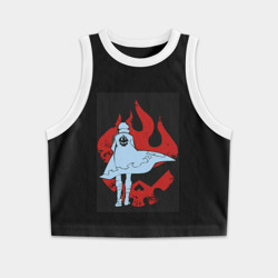 Женская укороченная майка-топ хлопок Гуррен-Лаганн Камина братан