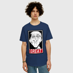 Мужская футболка хлопок Oversize Эйкити Онидзука преподаватель мем - фото 2