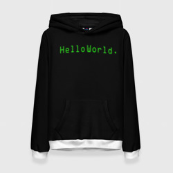 Женская толстовка 3D Hello world