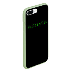 Чехол для iPhone 7Plus/8 Plus матовый Hello world - фото 2