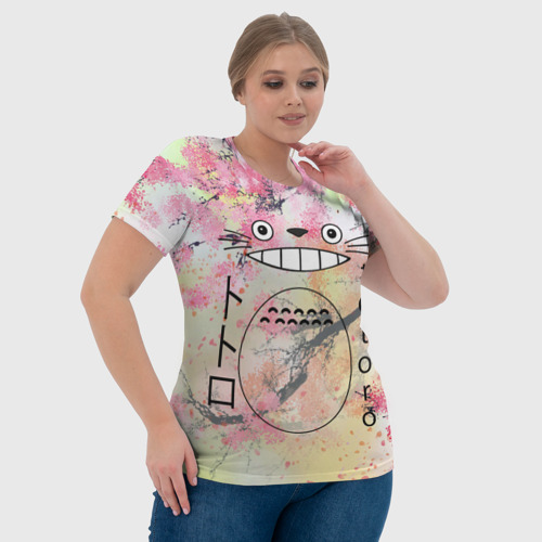 Женская футболка 3D Totoro moy sosed x, цвет 3D печать - фото 6