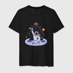 Космонавт - диджей – Футболка из хлопка с принтом купить со скидкой в -20%