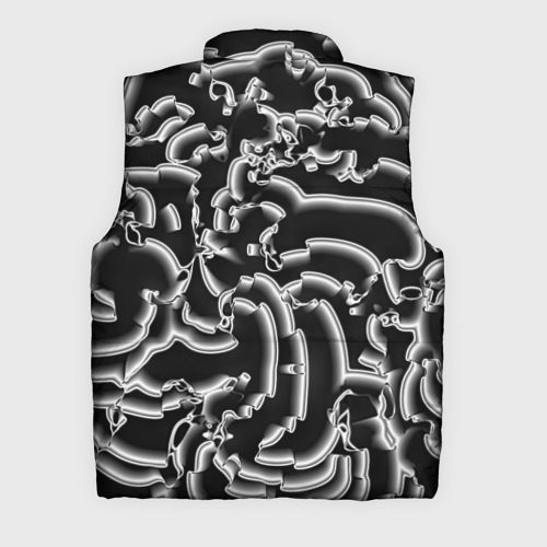 Мужской жилет утепленный 3D Абстрактные объемные рельефы, цвет черный - фото 2