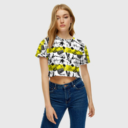 Женская футболка Crop-top 3D Keep out - экстримальные хобби - фото 2