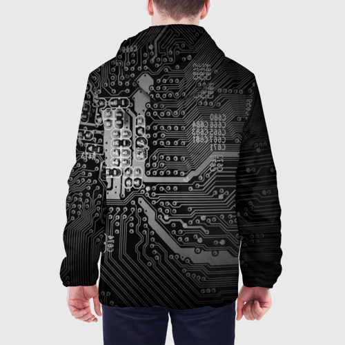 Мужская куртка 3D Микросхема плата, цвет 3D печать - фото 5