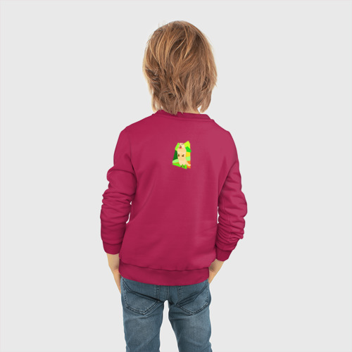 Детский свитшот хлопок Кричит суслик, цвет маджента - фото 6