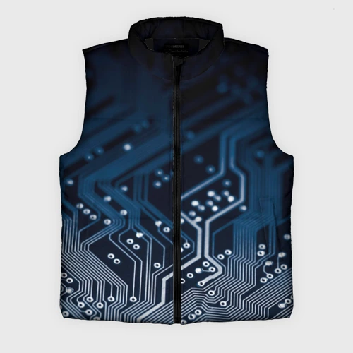 Мужской жилет утепленный 3D Дорожки платы