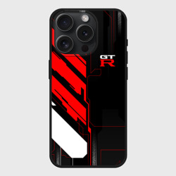 Чехол силиконовый для Apple iPhone 15 Pro матовый Nissan GTR - Cyber