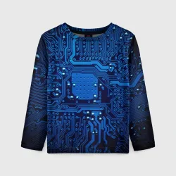 Детский лонгслив 3D Текстолит  