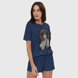 Женская пижама с шортиками хлопок Адский рай - секси Юдзуриха - фото 2