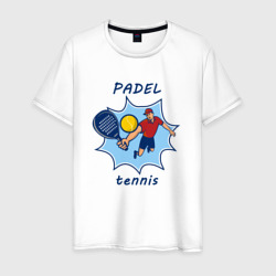 Мужская футболка хлопок Падел теннис