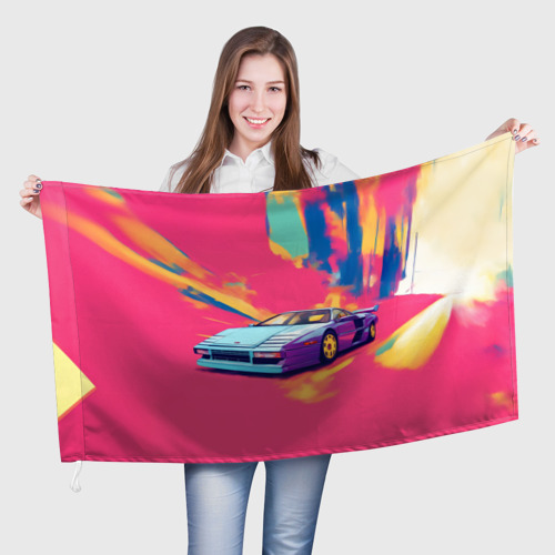 Флаг 3D Sports cars 