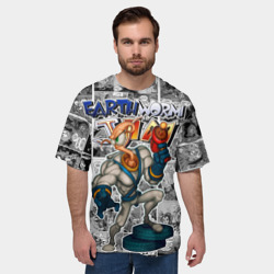 Мужская футболка oversize 3D Jim comix - фото 2