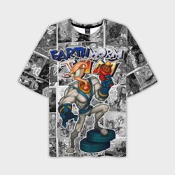 Мужская футболка oversize 3D Jim comix