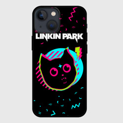 Чехол для iPhone 13 mini Linkin Park - rock star cat