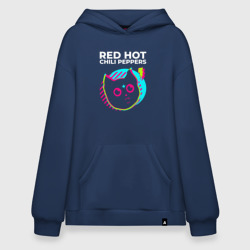 Худи SuperOversize хлопок Red Hot Chili Peppers rock star cat