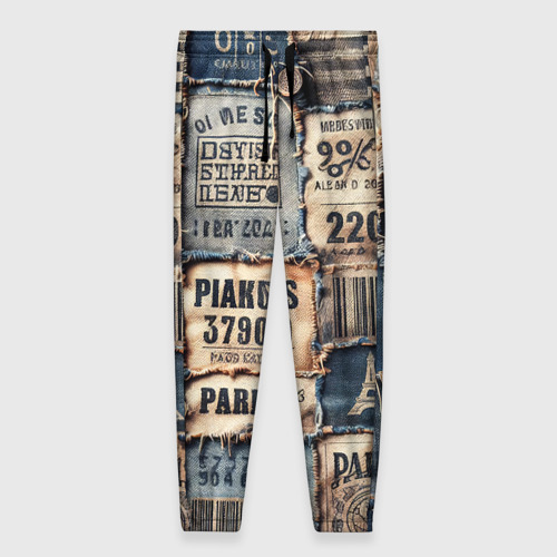 Женские брюки 3D Пэчворк джинсы из Парижа, цвет 3D печать