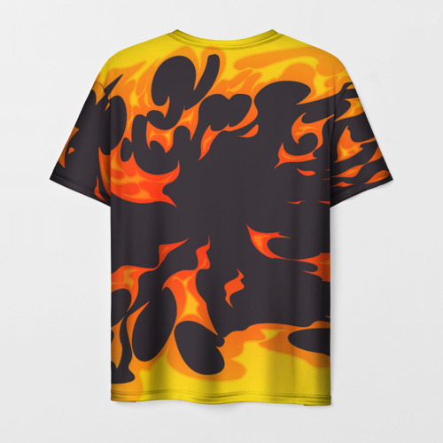 Мужская футболка 3D My Chemical Romance рок панда и огонь, цвет 3D печать - фото 2