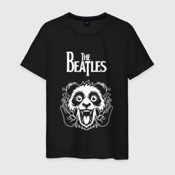 Мужская футболка хлопок The Beatles rock panda