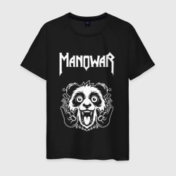 Мужская футболка хлопок Manowar rock panda