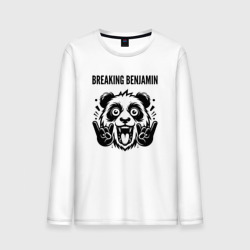 Мужской лонгслив хлопок Breaking Benjamin - rock panda