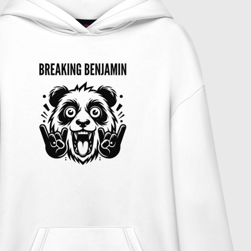 Худи SuperOversize хлопок Breaking Benjamin - rock panda - фото 3