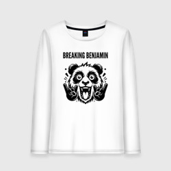 Женский лонгслив хлопок Breaking Benjamin - rock panda
