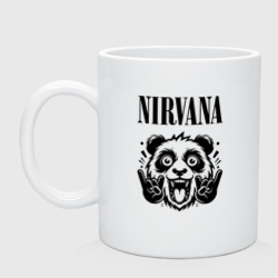 Кружка керамическая Nirvana - rock panda