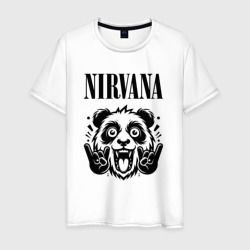 Мужская футболка хлопок Nirvana - rock panda