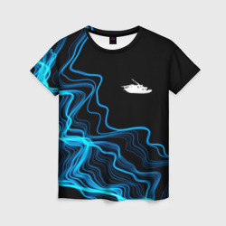Женская футболка 3D Papa Roach sound wave