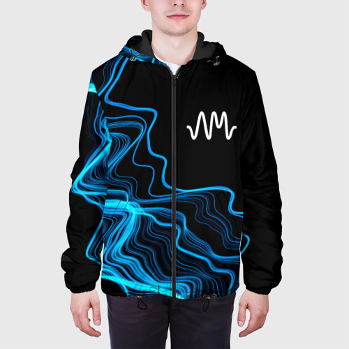 Мужская куртка 3D Arctic Monkeys sound wave, цвет 3D печать - фото 4