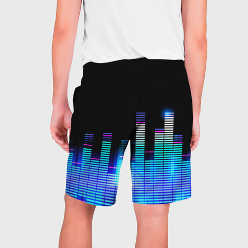Мужские шорты 3D с принтом Die Antwoord эквалайзер, вид сзади #1