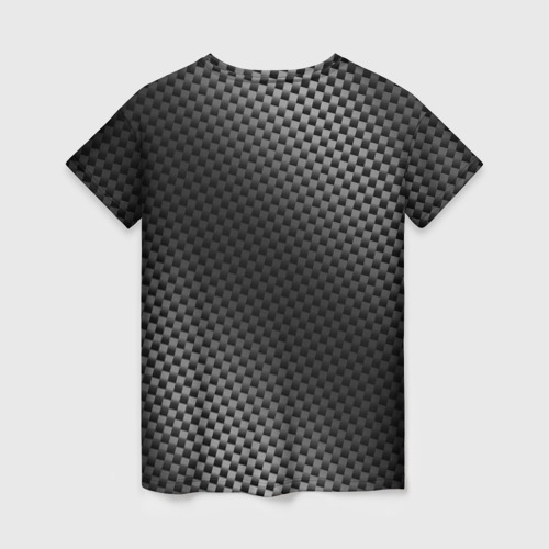 Женская футболка 3D с принтом Geely sport carbon, вид сзади #1