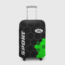 Чехол для чемодана 3D Land Rover green sport hexagon