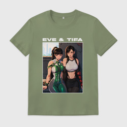 Мужская футболка хлопок Ева и Тифа Stellar blade Fantasy
