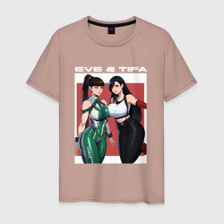 Тифа и Ева girls fantasy – Мужская футболка хлопок с принтом купить со скидкой в -20%
