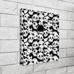 Холст квадратный Выходной господина злодея с пандами - фото 2